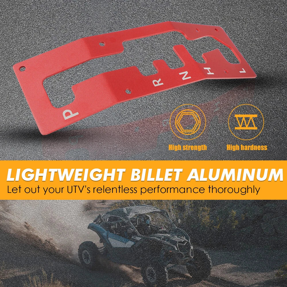 Shifter Shift Gate Plate Panel for Can-Am Maverick X3 Turbo RR (2017–2022)