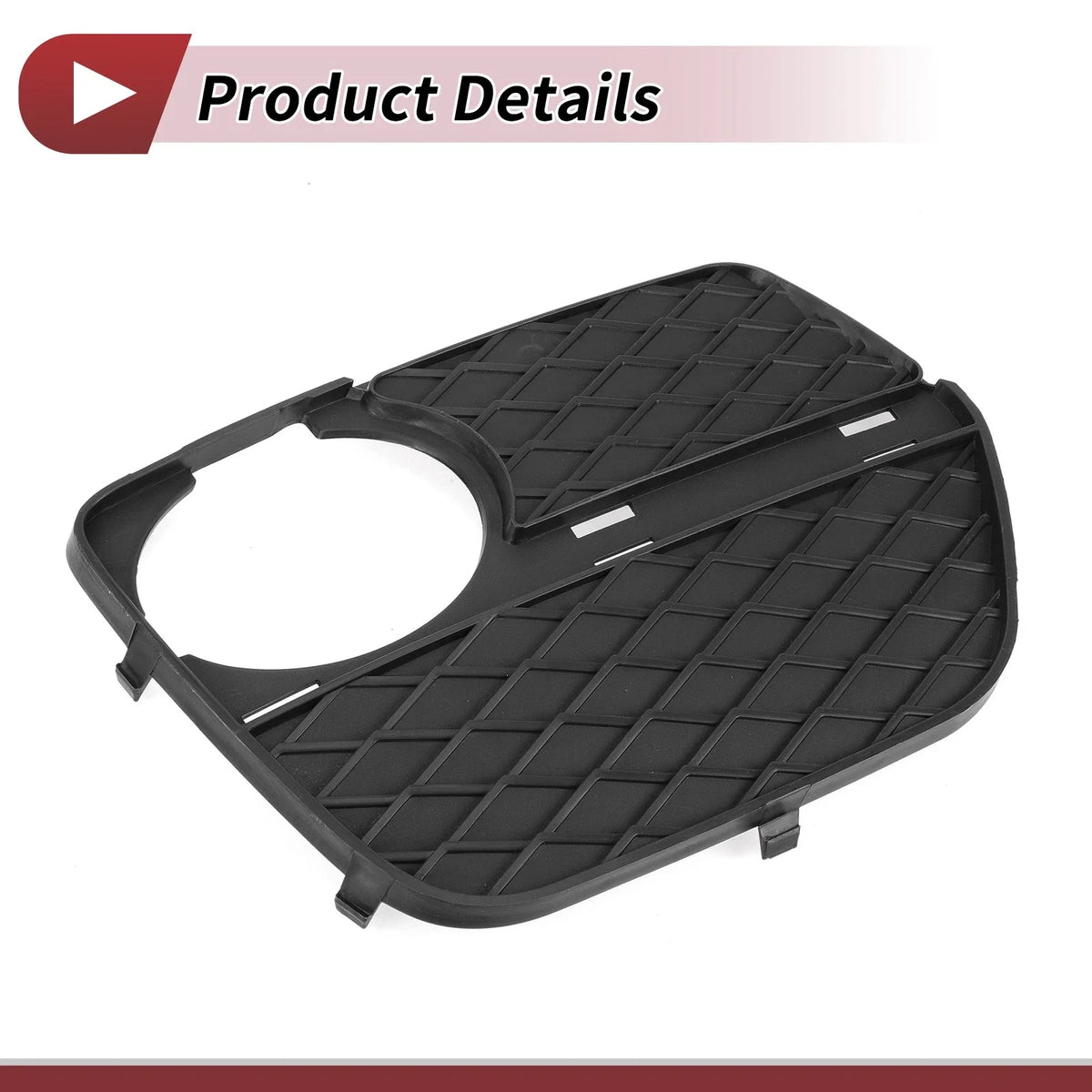1 Pc Fog Light Grill for BMW X6 (2012–2014) No. 51117312606 Black