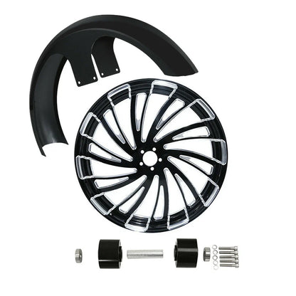 26" Front Wheel Rim Dual Hub & Fender for Harley Street Glide (2008–2025)