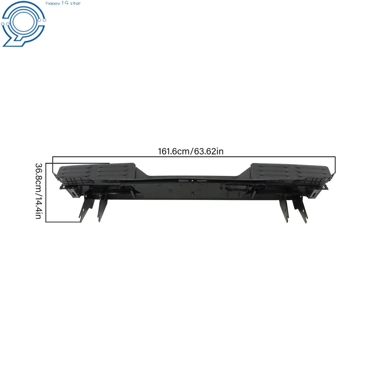 Rear Step Bumper Assembly for Toyota Tundra (2022–2024) Steel Black