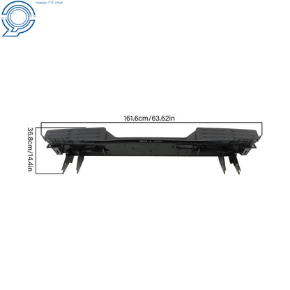 Rear Step Bumper Assembly for Toyota Tundra (2022–2024) Steel Black