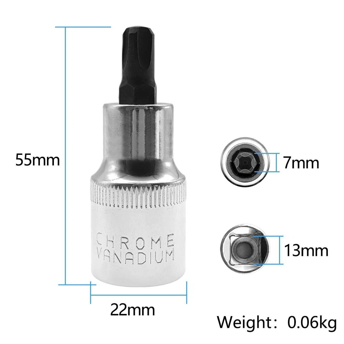2X Car Seat Screw Removal Socket Tool 1/2" DR 4 Teeth for Jeep Cherokee