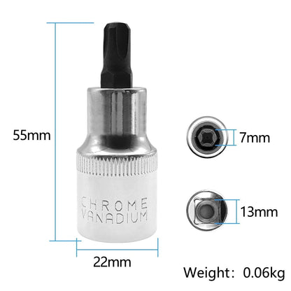 2X Car Seat Screw Removal Socket Tool 1/2" DR 4 Teeth for Jeep Cherokee