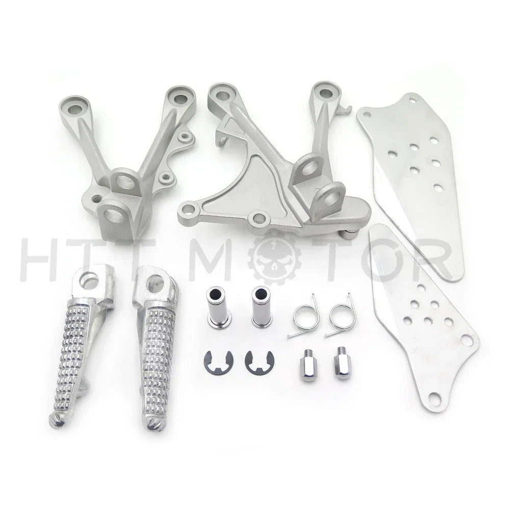 Footrest Assembly w/ Pegs for Kawasaki Ninja ZX6R ZX-6RR (2005–2008)