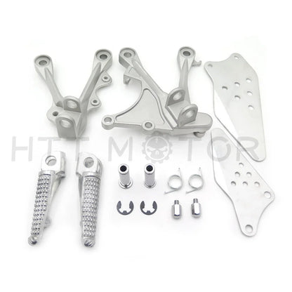 Footrest Assembly w/ Pegs for Kawasaki Ninja ZX6R ZX-6RR (2005–2008)