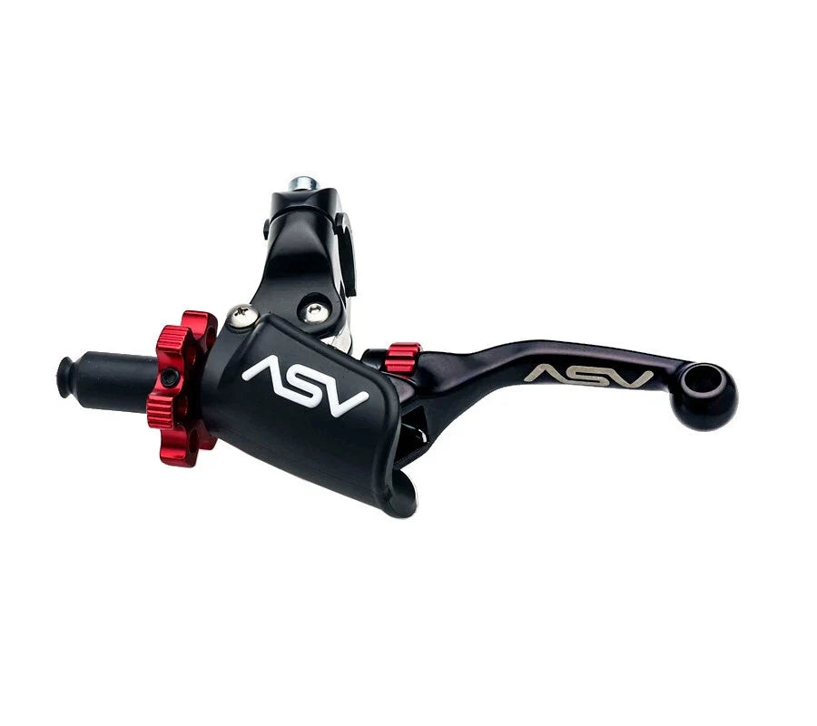 ASV F4 Shorty Black Front Brake Pro Clutch Perch Levers for Grizzly 660 (2002–2008)
