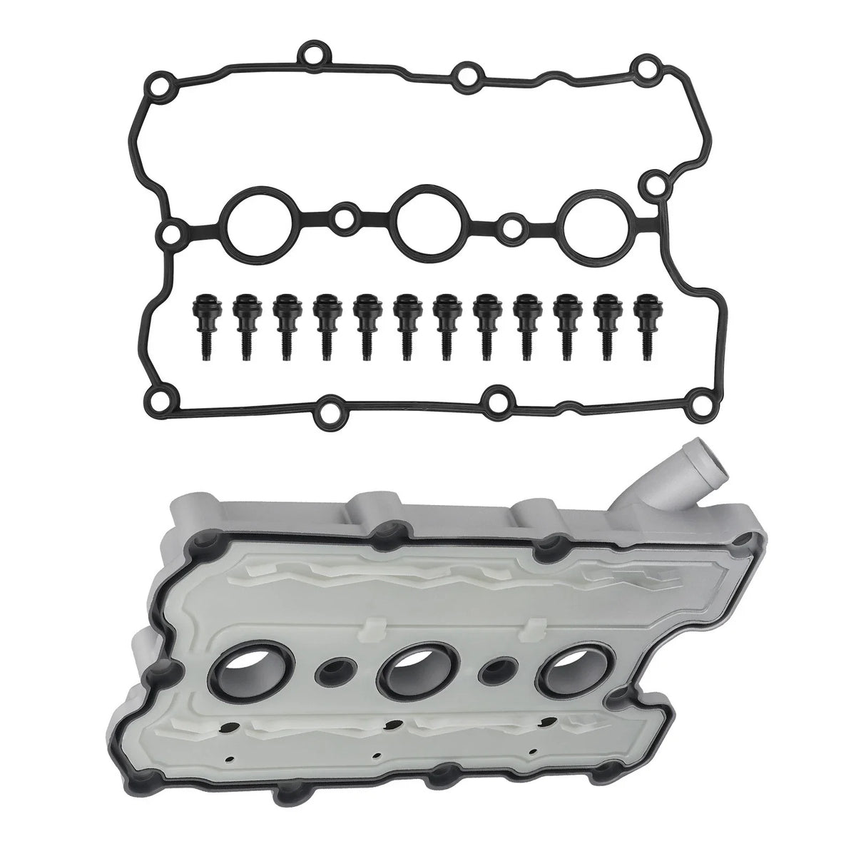 Engine Valve Cover w/ Gasket for Audi A4 A5 A6 Q5 Q7 S4 S5 VW Touareg (2009–2019)