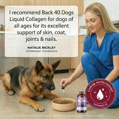 Premium Grass-Fed Liquid Collagen for Back 40 Dogs