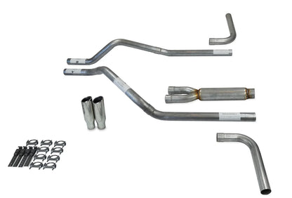 Dual Exhaust Kit for Chevy Blazer (1995–1999) - 2.5" Glasspack, Side Exit