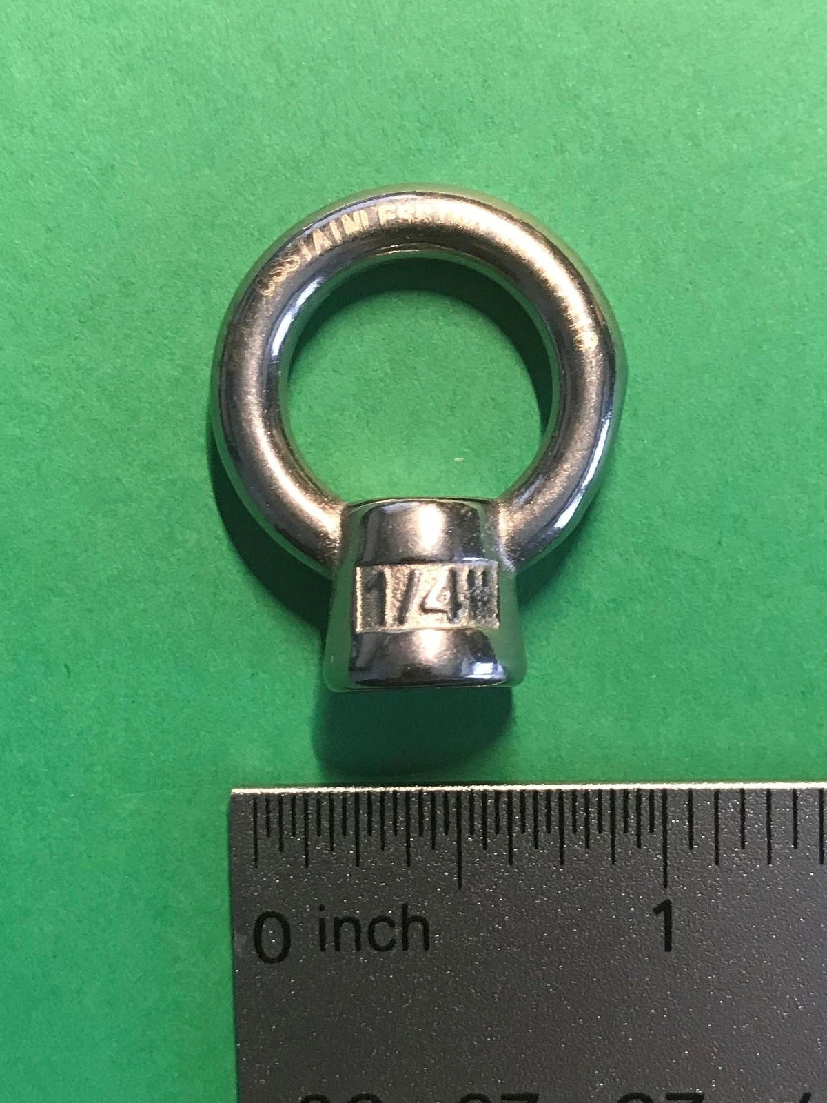 Set of 4 Stainless Steel 316 Lifting Eye Nuts 1/4" for Various Applications