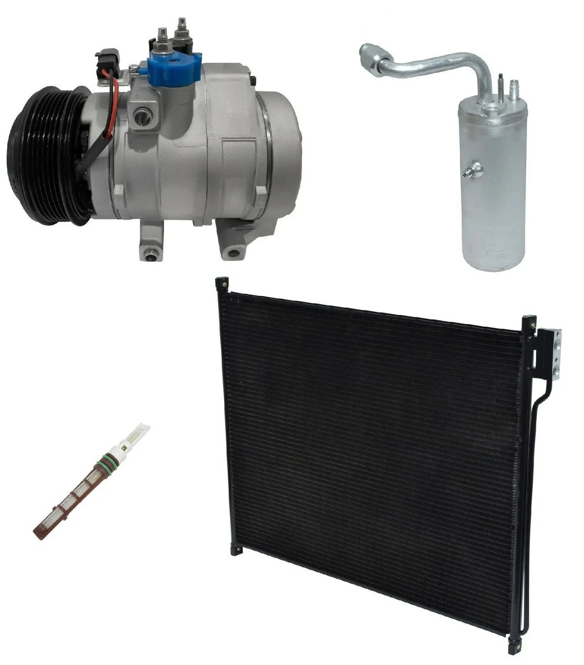 AC Compressor Kit With Condenser for Ford F-450 Super Duty 6.8L (2006–2006)