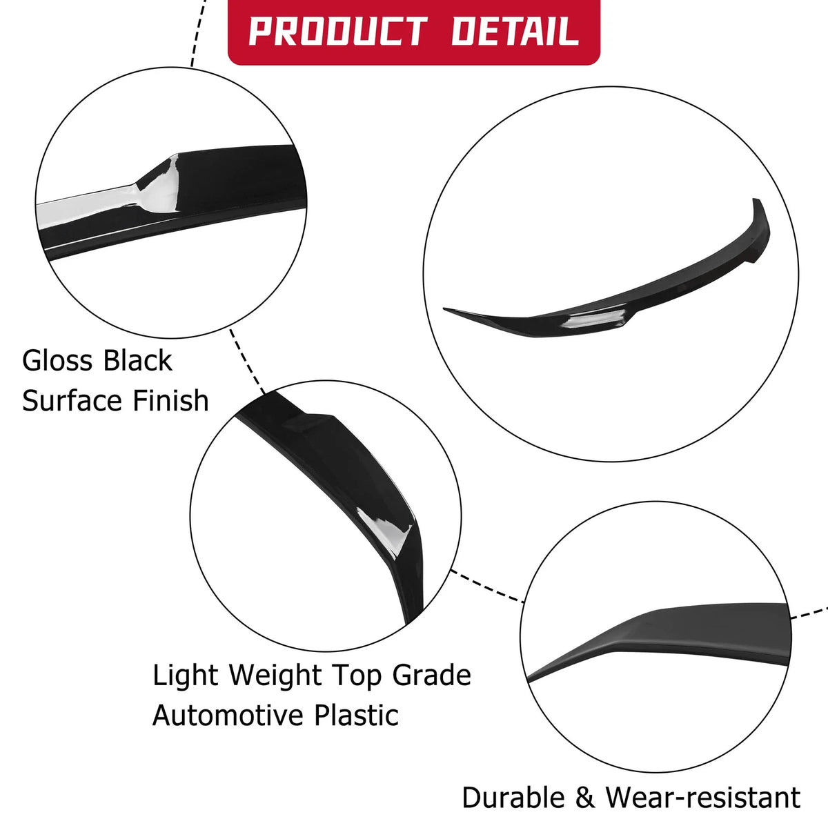 Rear Trunk Spoiler Wing for Toyota Camry (2018–2024) JDM V Style