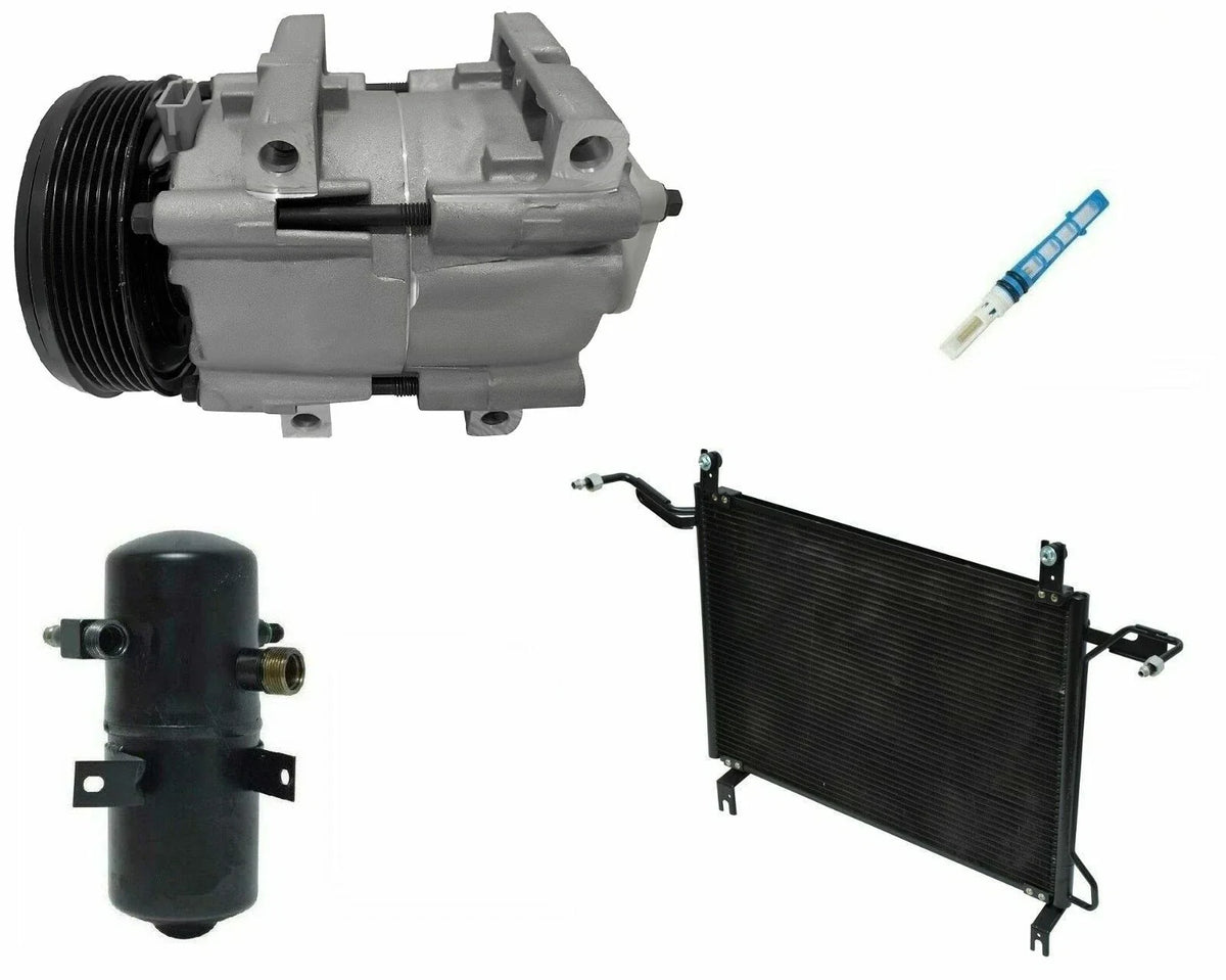 A C Compressor Kit With Condenser for Ford F-250 5.8L 7.5L (1996–1997)