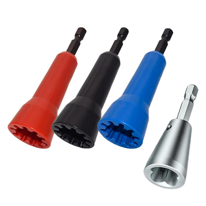 Set of 4 Wire Twister Tools for Drill Spin Connectors 1/4 Chuck