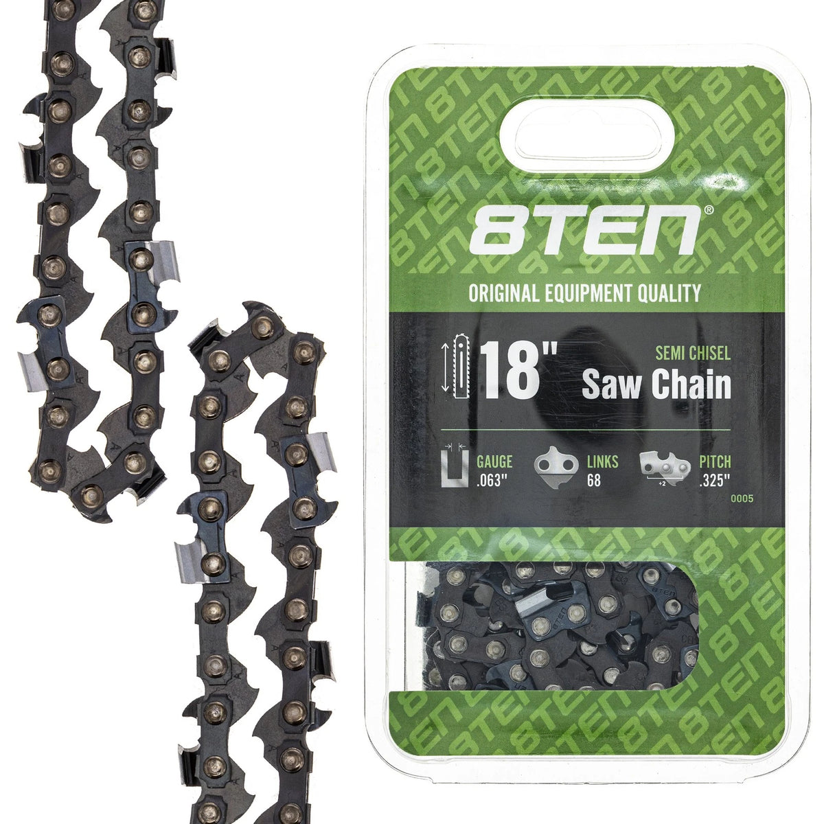 Set of 6 Chainsaw Chains for Stihl MS210 MS250 (18 Inch Bar, K3C-68E)