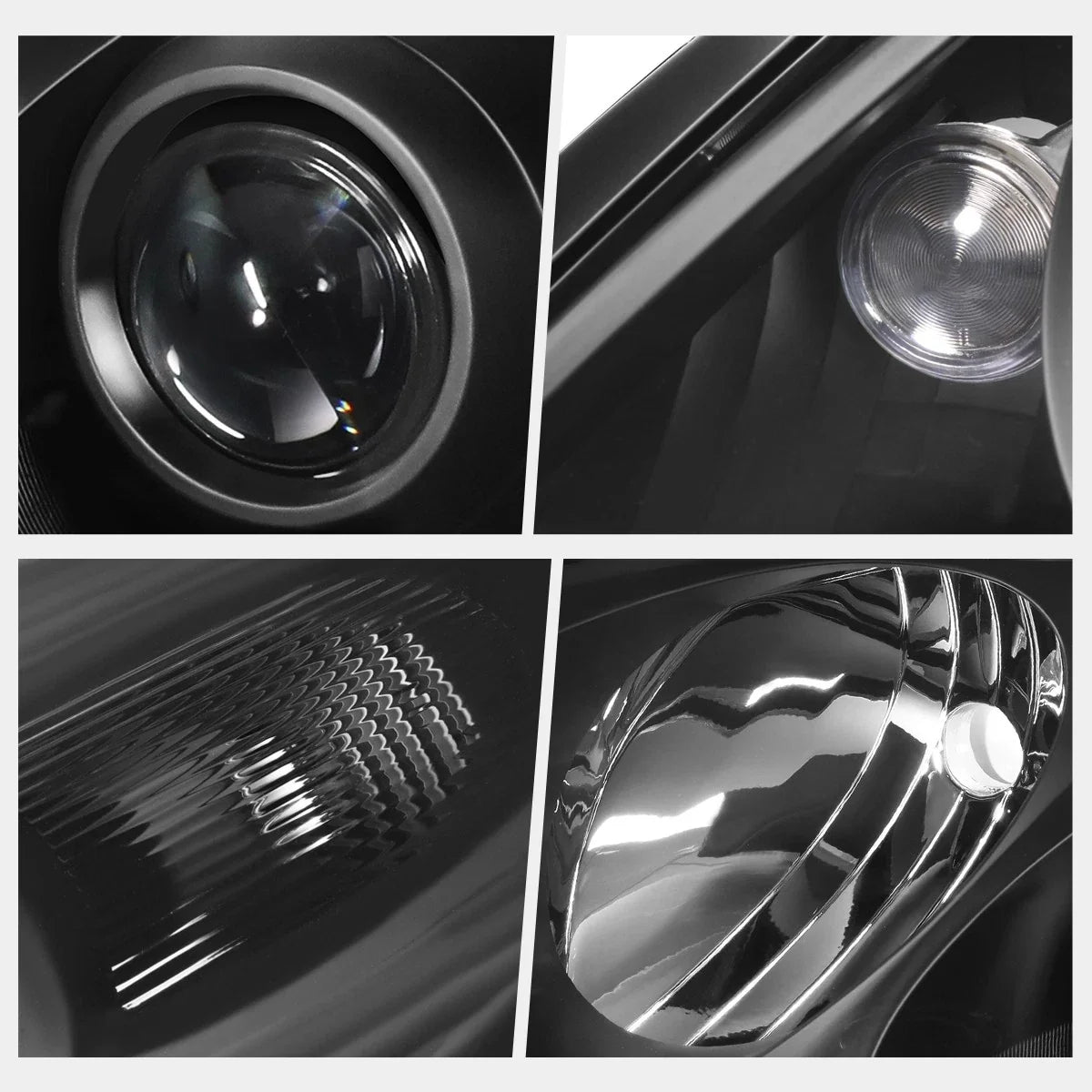 Projector Headlights for Lexus ES330 (2004–2006) - Black Housing, Clear Corner