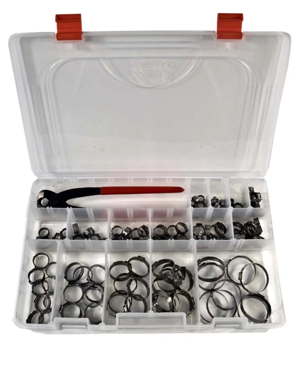 Oetiker Clamp Kit 3/8''-1 5/8'' 9.5mm-41.0mm for Various Applications (990-500)