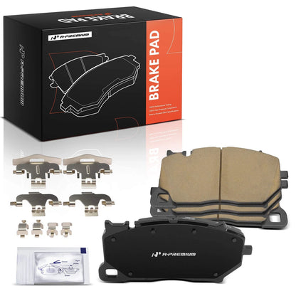 Set of 4 Front Ceramic Brake Pads w/Hardware for Porsche Cayenne (2016–2021) D1899