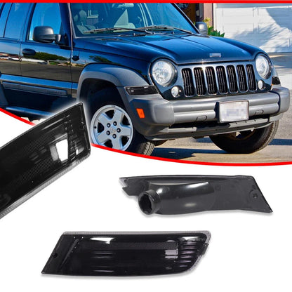 Smoked Black Corner Parking Signal Lights for Jeep Liberty (2005–2007)