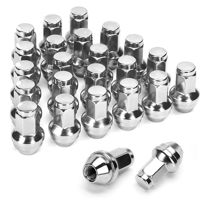 24Pc Chrome Lug Nuts for Ford Expedition (2000–2014) & Lincoln Navigator (2003–2014)