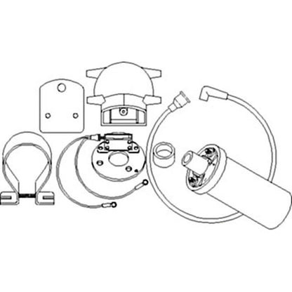 Ignition and Coil Conversion Kit for Ford 2N 8N 9N (6 Volt Positive Ground)