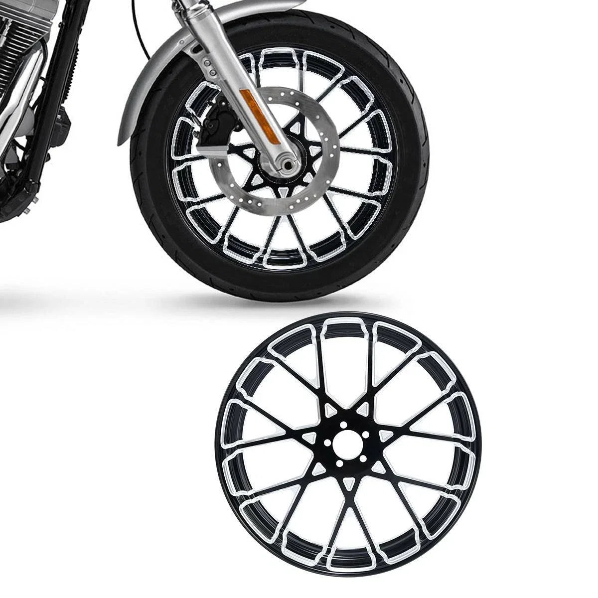 Front Wheel Rim Hub for Harley Touring ABS (1997–2021) 23" x 3.5"