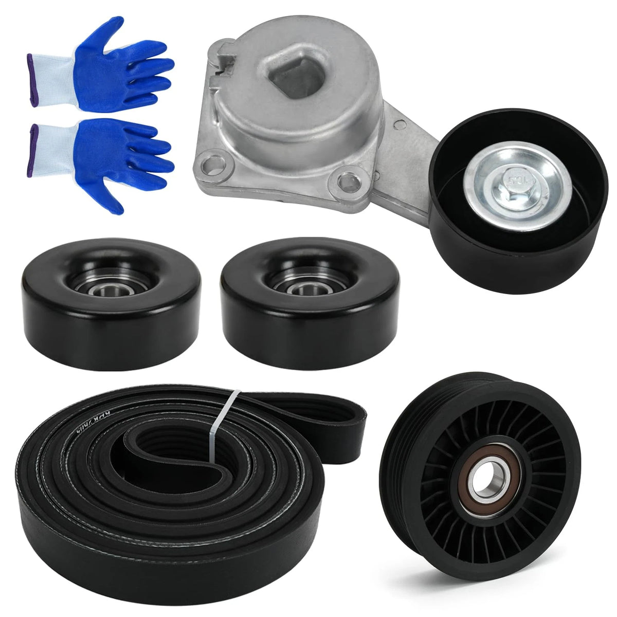 Serpentine Belt Drive Kit Tensioner & Idler Pulley for Ford Expedition