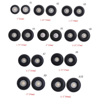 4-Pack 1"-2.75" 25mm-70mm Rubber PU Wheels for RC Airplane
