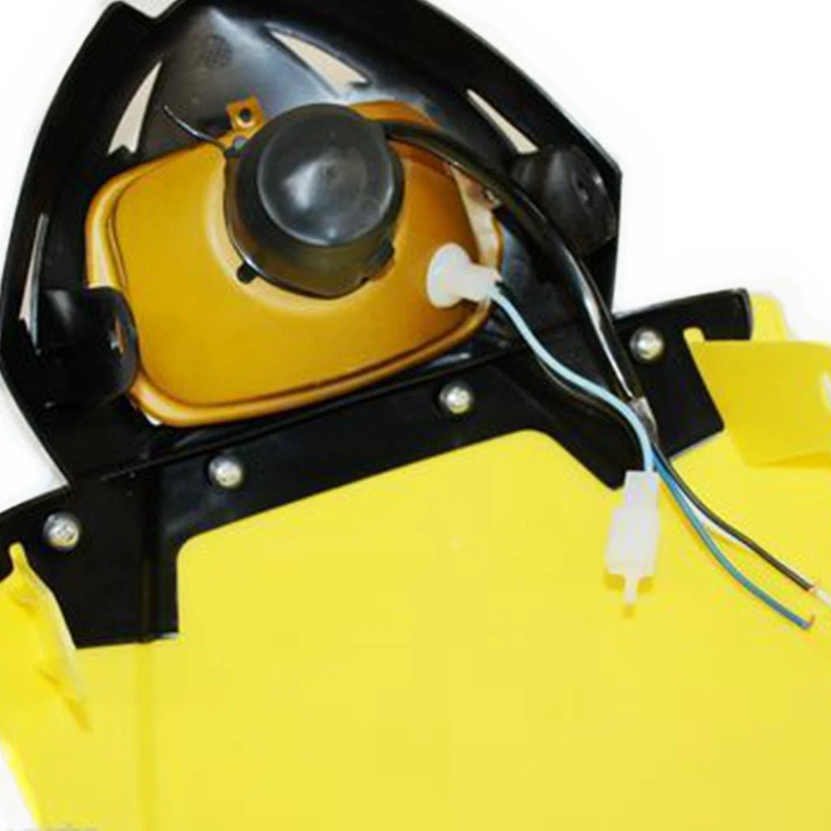 Headlight Lamp + Strip for PIT Trail Dirt Motorcycle MX Bike (Yellow Black)