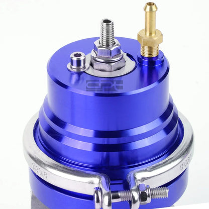 Universal 46mm Turbo 4-Bolt Wastegate Bypass Exhaust + Spring Blue