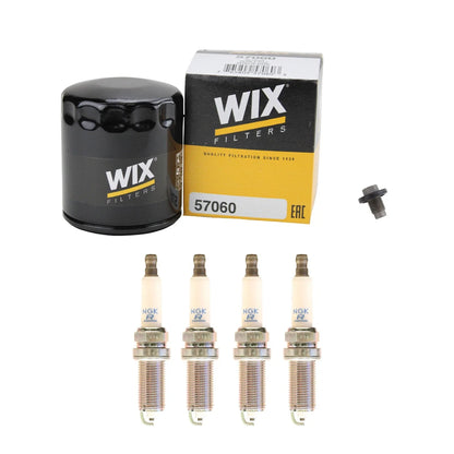 Wix Engine Oil Filter & NGK 4 Spark Plugs for Chrysler 200 Dart (2011–2016)
