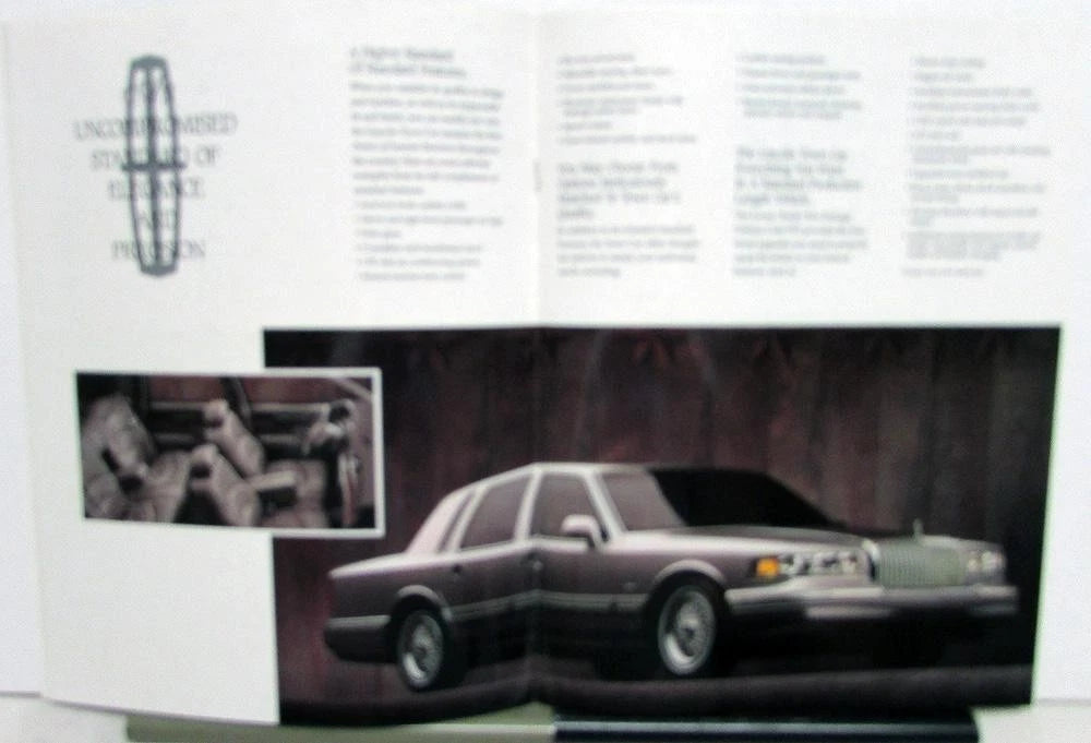 Funeral Vehicle Sales Brochure for Lincoln Town Car (1995)