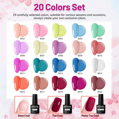 20-Color Gel Set for Automotive Detailing (Pack of 23)