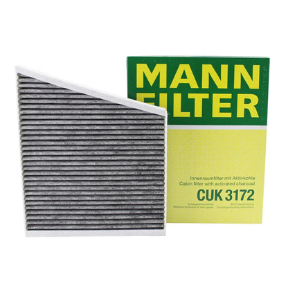 Mann Charcoal Cabin Air Filter CUK 3172 for Mercedes W211 CLS500 E320 E350 E500 (2003–2009)