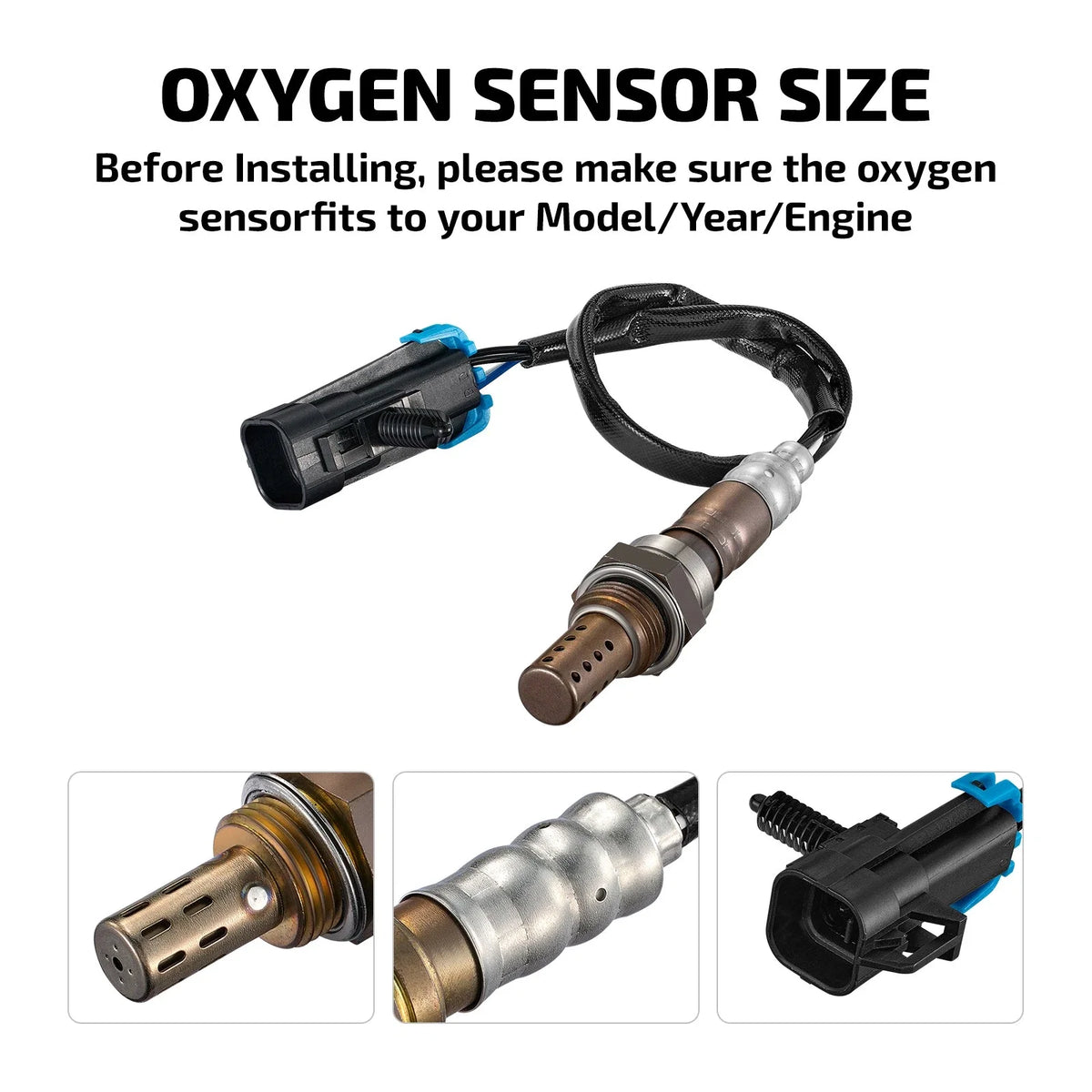 2X Up Downstream O2 Oxygen Sensor for Chevrolet K2500 (1996–1998) 234-4018