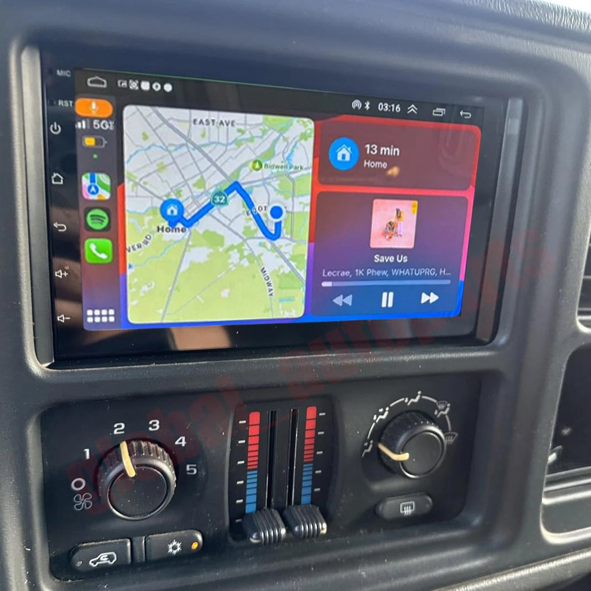 Android 13 CarPlay GPS Stereo for Chevrolet Tahoe Silverado (2003–2006)