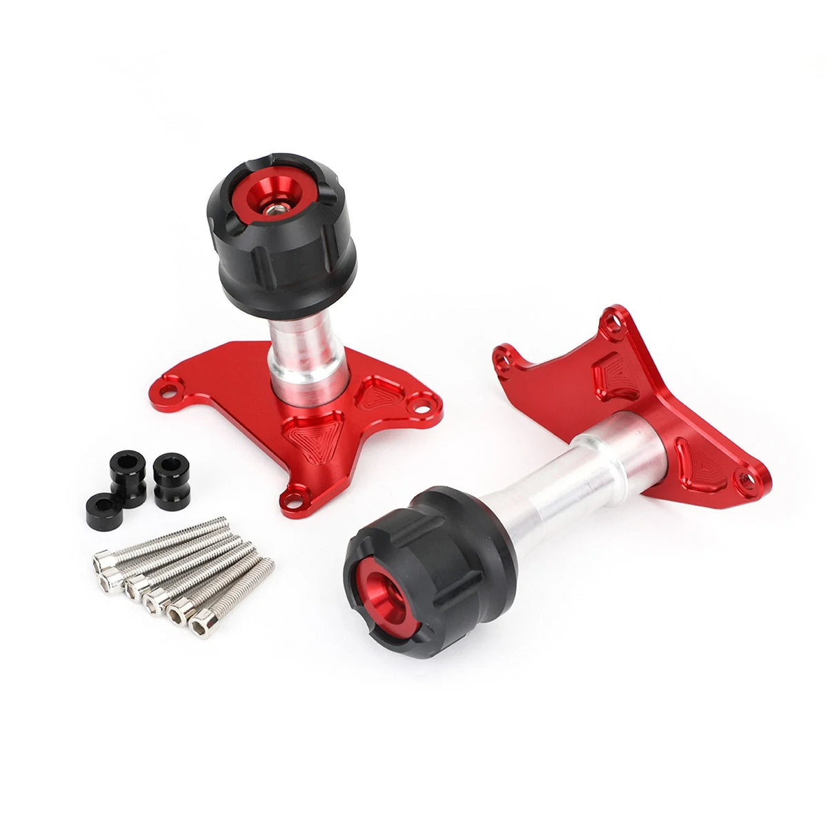 CNC Red Motorcycle Frame Slider Anti Crash for Honda MSX125 Grom (2013–2020)