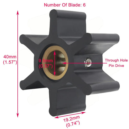 Marine Sea Water Pump Impeller for Volvo Penta MD 6A/B & MD 7A/B (—)