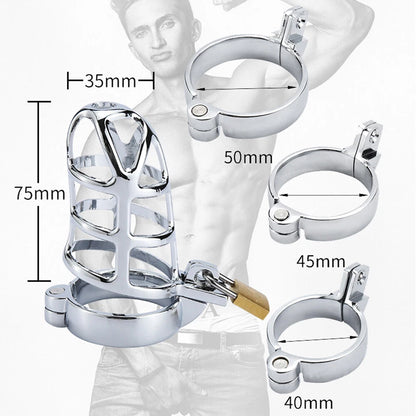 Stainless Steel Male Chastity Belt for Universal Fit (No Specific Years)