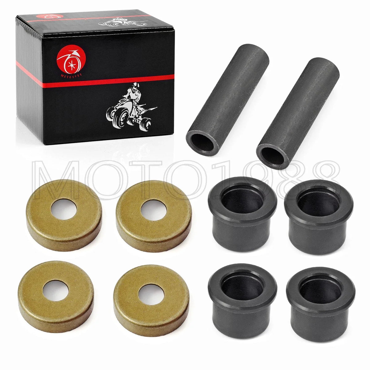 Front Upper Lower A-Arm Oil-Lite Bushing Shaft Kit for Yamaha Raptor 350 (2004–2013)
