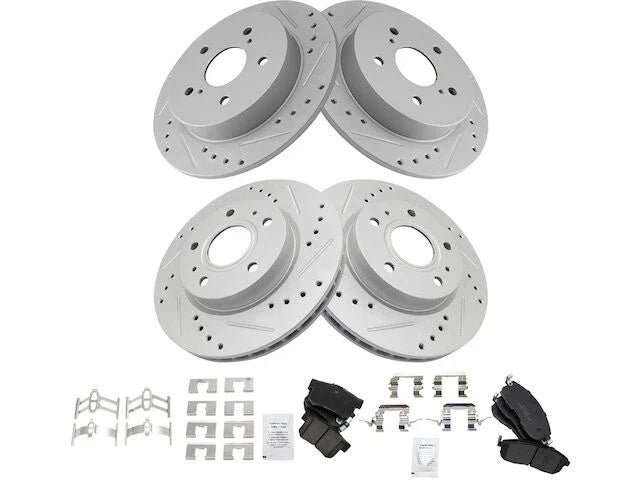 Front and Rear Brake Pad and Rotor Kit for Suzuki SX4 (2007–2013) SD515JK