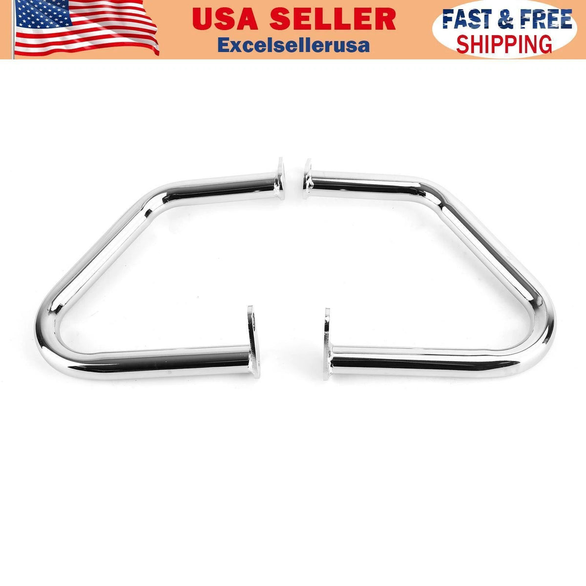 Chrome Engine Guard Crash Bar for Bonneville T100 T120 Bobber (2016–2024) CBP-081-CHR