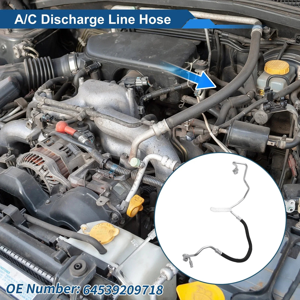 A/C Refrigerant Liquid Hose for BMW 5 Series (2011–2016) No. 64539209718