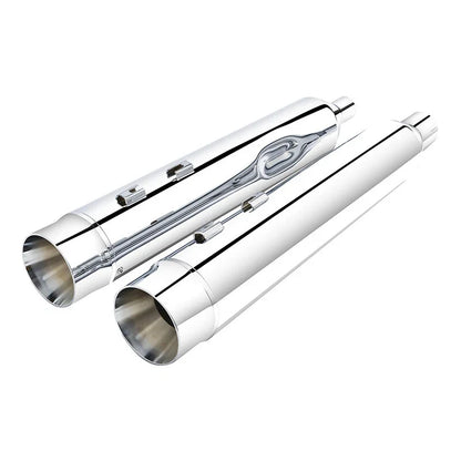 Set of 2 Megaphone Slip-On Exhaust Pipes for Harley Touring Electra Glide (2017–2025)