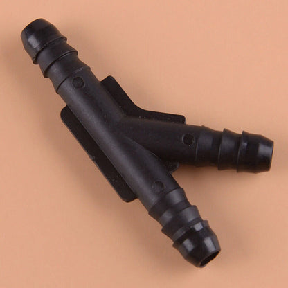 4Pc 1/4" 6mm 3-Way Fuel Line Connector Fitting for Automotive
