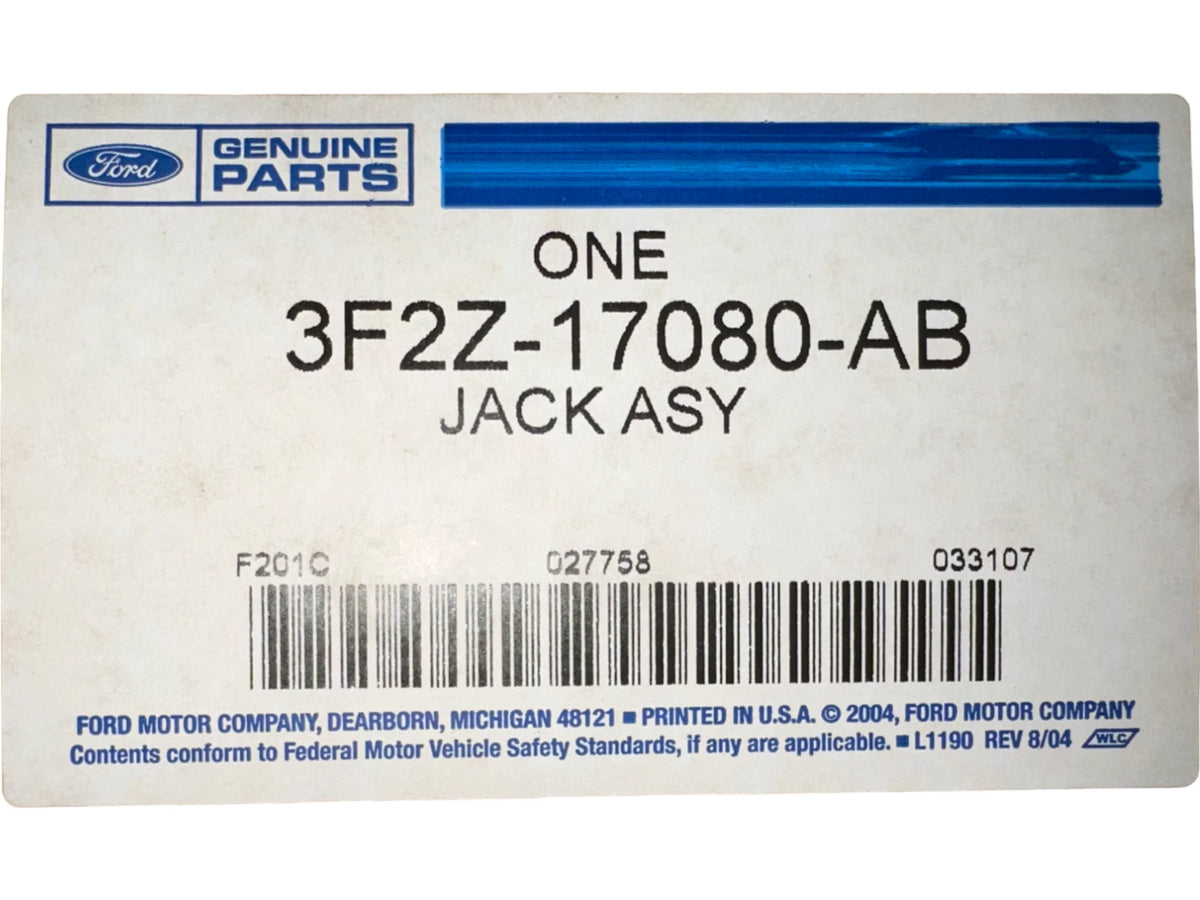 Jack Assembly for Ford Mercury Freestar Monterey (2004–2007) 3F2Z17080AB