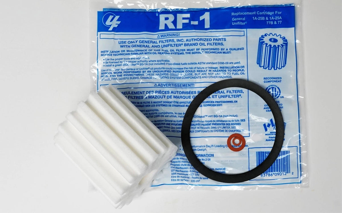 RF-1 Micro Fiber Fuel Oil Filter for 1A-25A, XF-25, F-300 (No Years)