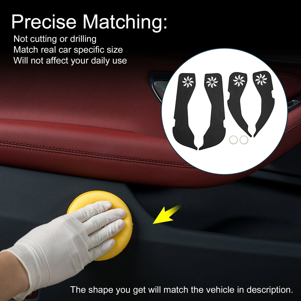Set of 1 Car Door Anti Kick Pad Sticker Protector for Volkswagen Sagitar (2019)