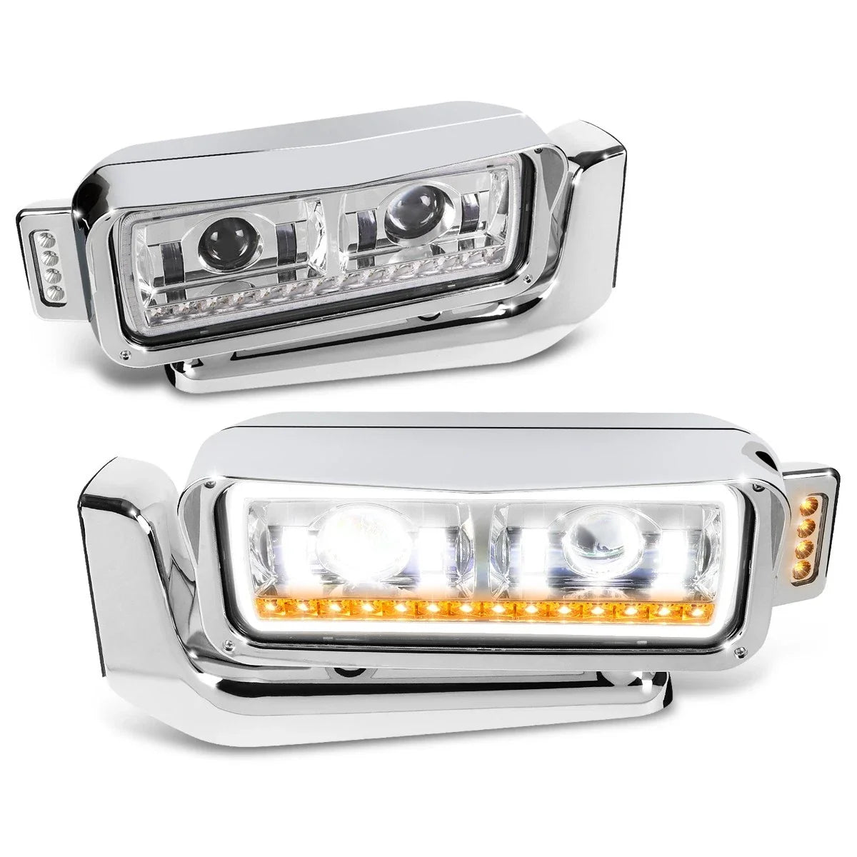 Full LED Dual Projector Headlight for Peterbilt 359/379/389 (1981–2021)