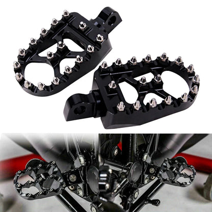 Wide MX Style Foot Pegs for Harley Dyna Sportster XL883 1200 (2004–2023)